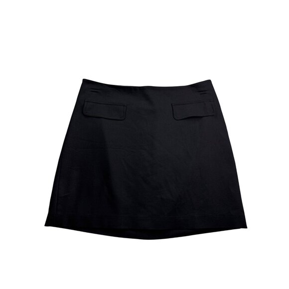 Forever 21 Essentials Mini Skirt Size 8 Black 2 Pockets Lined - Picture 1 of 7